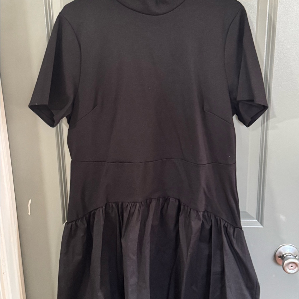 Fashion Nova Black Ruffled Tiered Mini Dress plus size